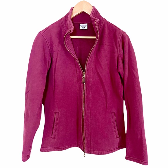 Columbia Purple Zip Up Jacket Womens Medium - Picture 1 of 7